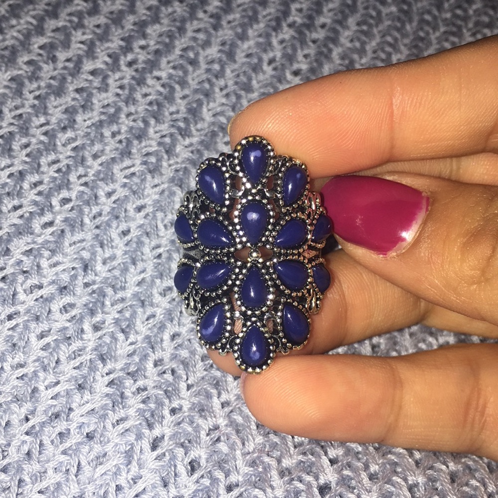 Blue / Silver Ring